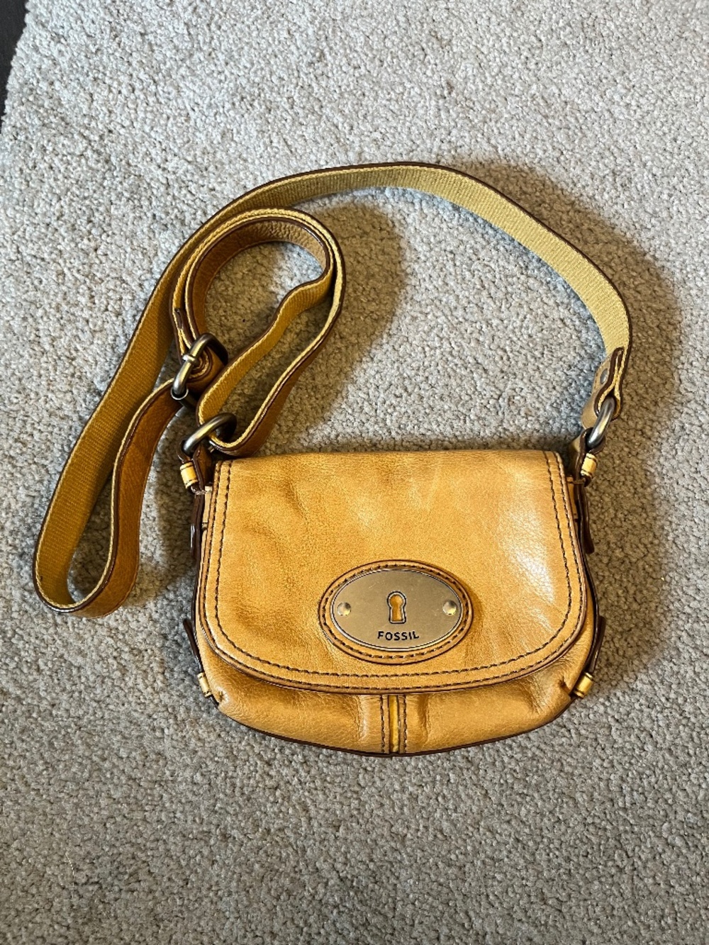 Fossil mini purse genuine leather